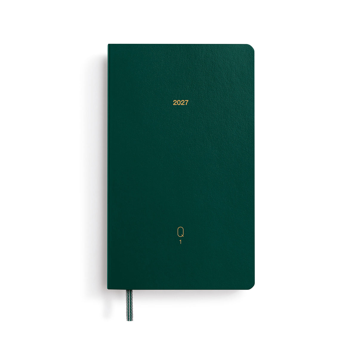 Quarterly Daily Planner Dotted, Pocket (A6), 2027, pack of 4, Shades of Green, English