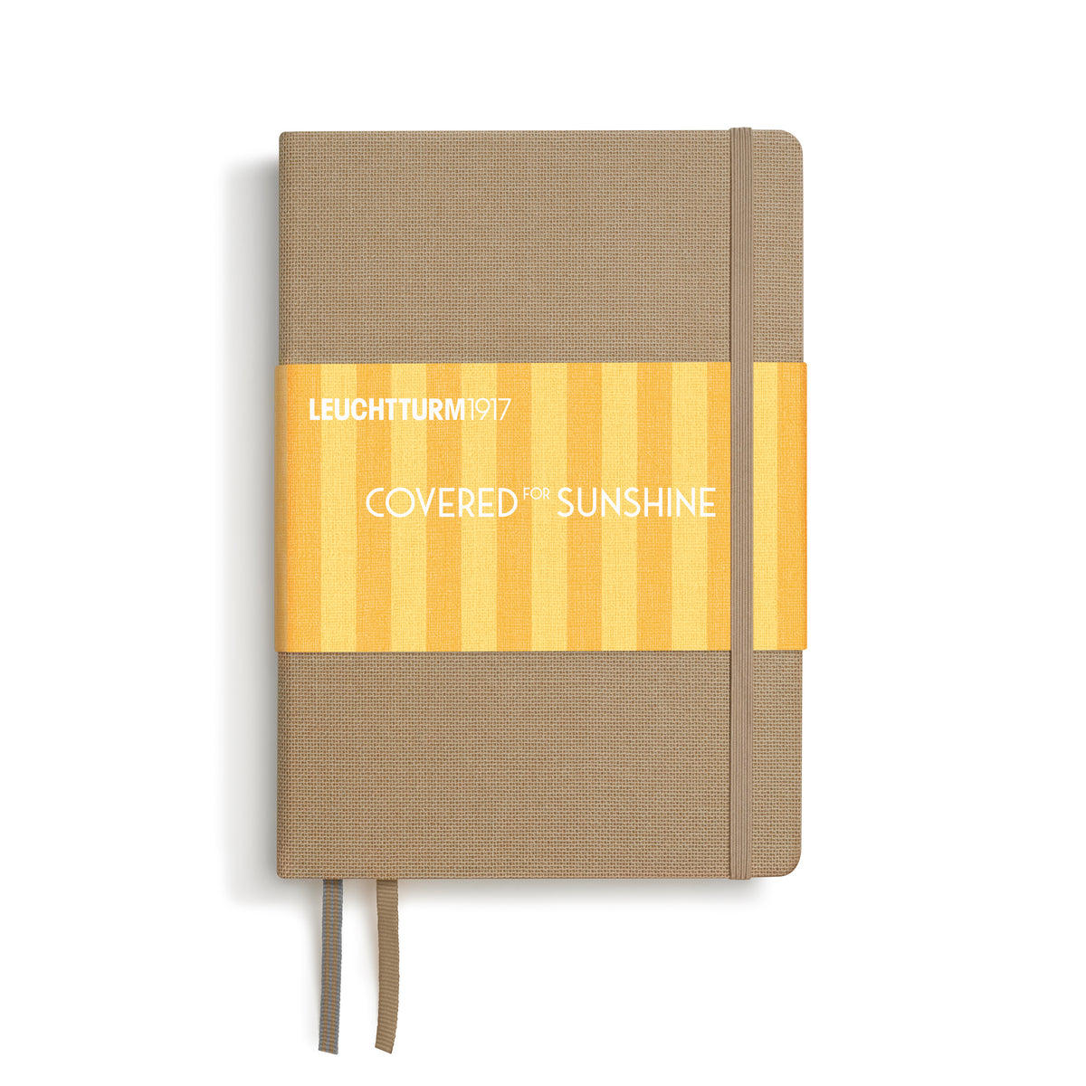 Notebook Hardcover Medium (A5),251 numbered pages, Covered for Sunshine, Dotted, Dune