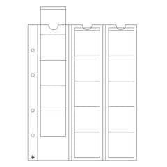OPTIMA Coin Sheets for 15 coins up to 42mm diameter, clear
