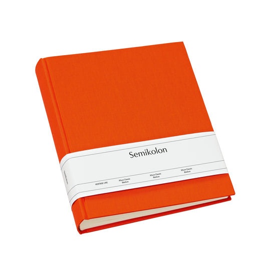 Photo Album, Classic, Medium Orange