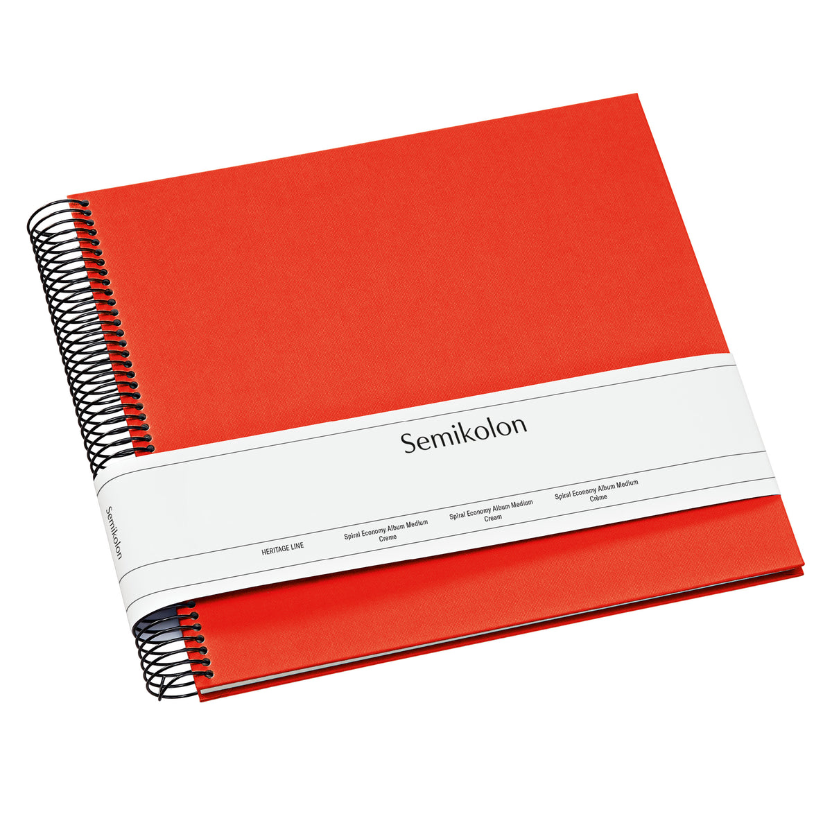 Photo Album, Spiral Bound, Economy, Medium, Cream Pages, Orange