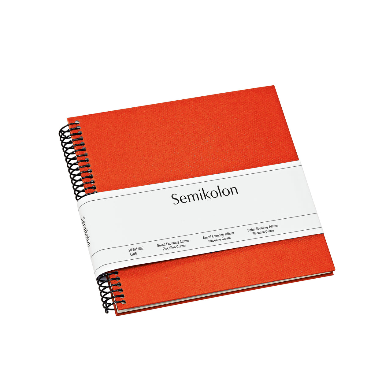 Photo Album, Spiral Bound, Piccolino, Cream Pages, Orange