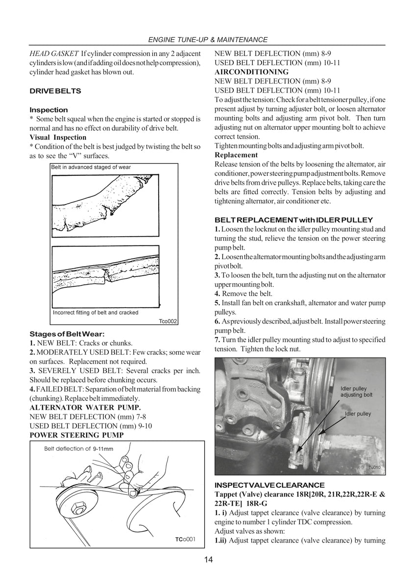 Toyota Hi-Lux and 4Runner Repair Manual 72-97