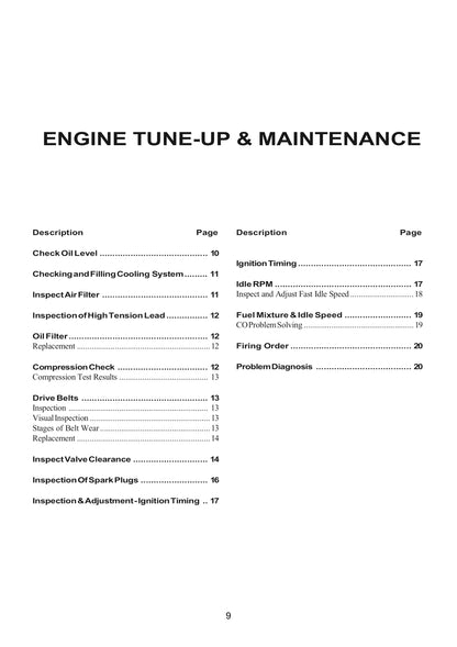 Toyota Hi-Lux and 4Runner Repair Manual 72-97