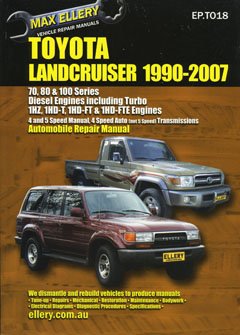 Toyota Landcruiser Repair Manual 1990 to 2007