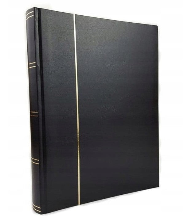Stockbook NEUTRAL A4, 60 white pages, non-padded cover, BLACK