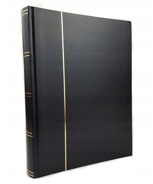 Stockbook NEUTRAL A4, 60 white pages, non-padded cover, BLACK