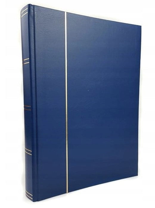 Stockbook NEUTRAL A4, 60 Black pages, non-padded cover, BLUE