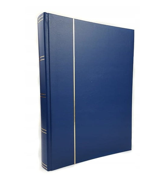Stockbook NEUTRAL A4, 60 white pages, non-padded cover, BLUE