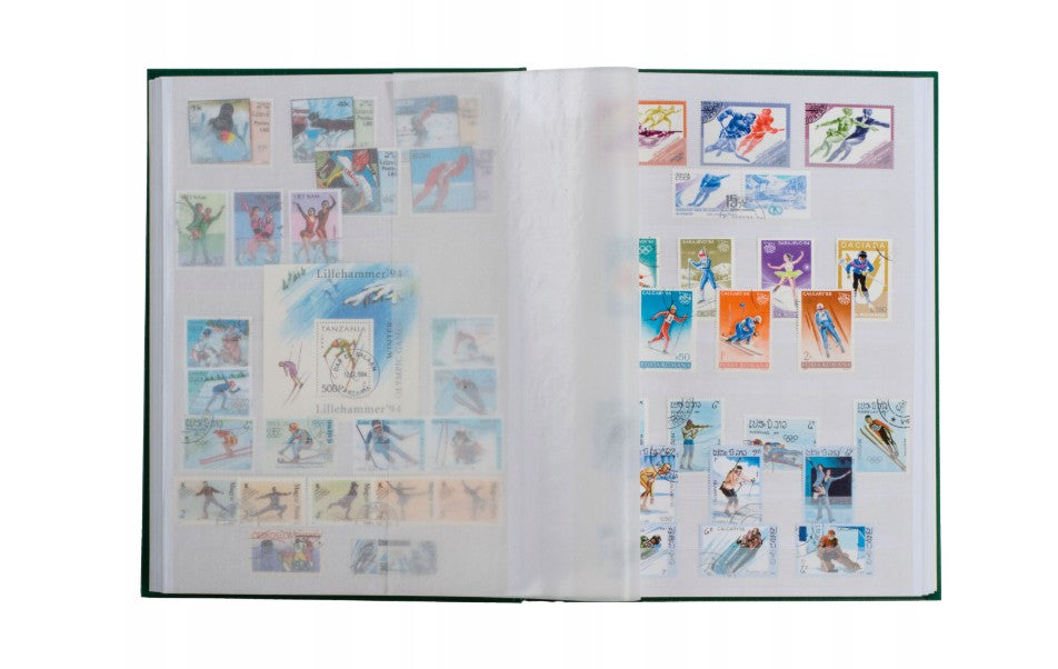 Stockbook NEUTRAL A4, 60 white pages, non-padded cover, RED