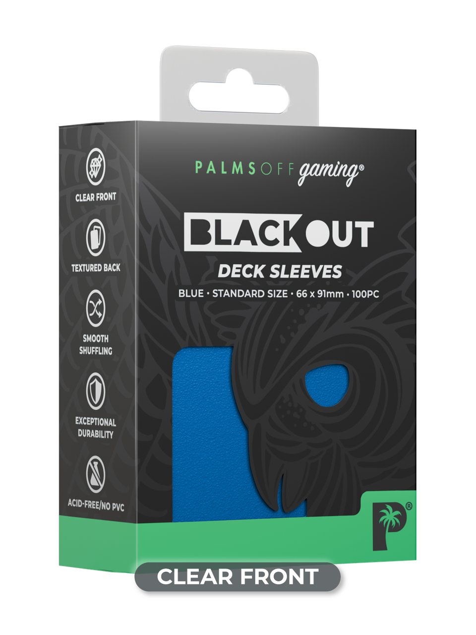 Palms Off Gaming Collect & Play Kit Blue Binder Deck Box & Sleeves — component 4