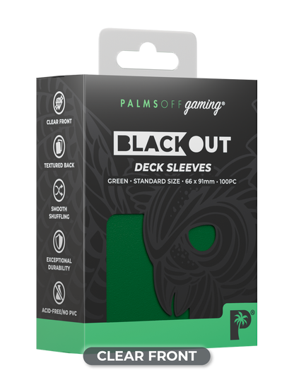 Palms Off Gaming 100 Green Deck Sleeves + 100 Standard Inners