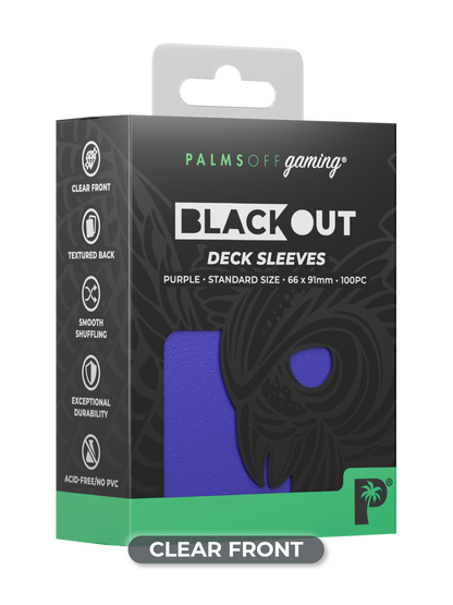 Palms Off Gaming 100 Purple Deck Sleeves + 100 Standard Inners