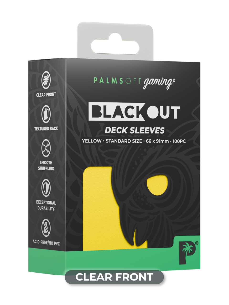 Palms Off Gaming 100 Yellow Deck Sleeves + 100 Standard Inners