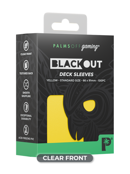 Palms Off Gaming 100 Yellow Deck Sleeves + 100 Standard Inners