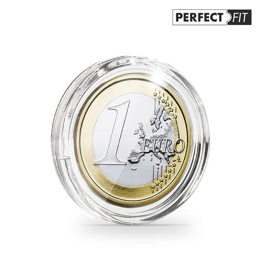 Ultra coin capsules Perfect Fit for 1 Euro 23.25mm) pack of 10