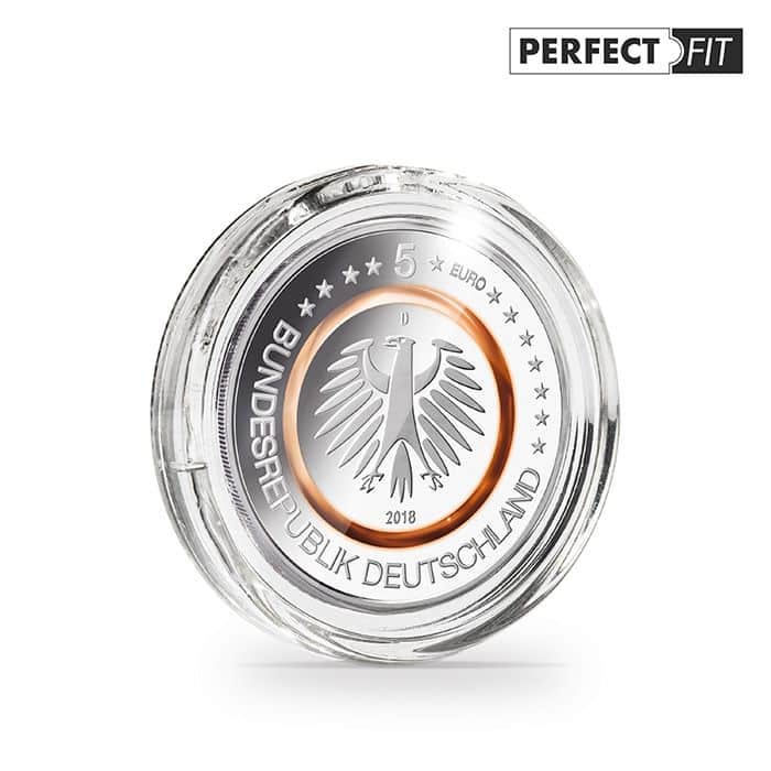 Ultra coin capsules Perfect fit for German 5 euro (27.25mm) pack of 10