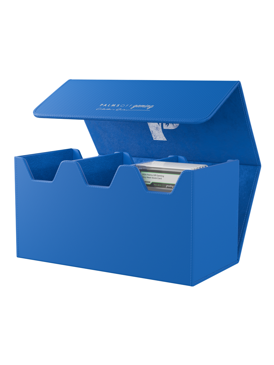 Palms Off Gaming Large Graded Card Storage Case Blue