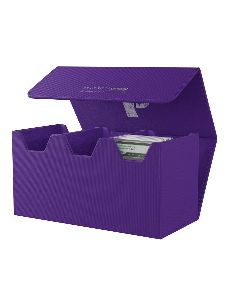 Palms Off Gaming Large Graded Card Storage Case Purple