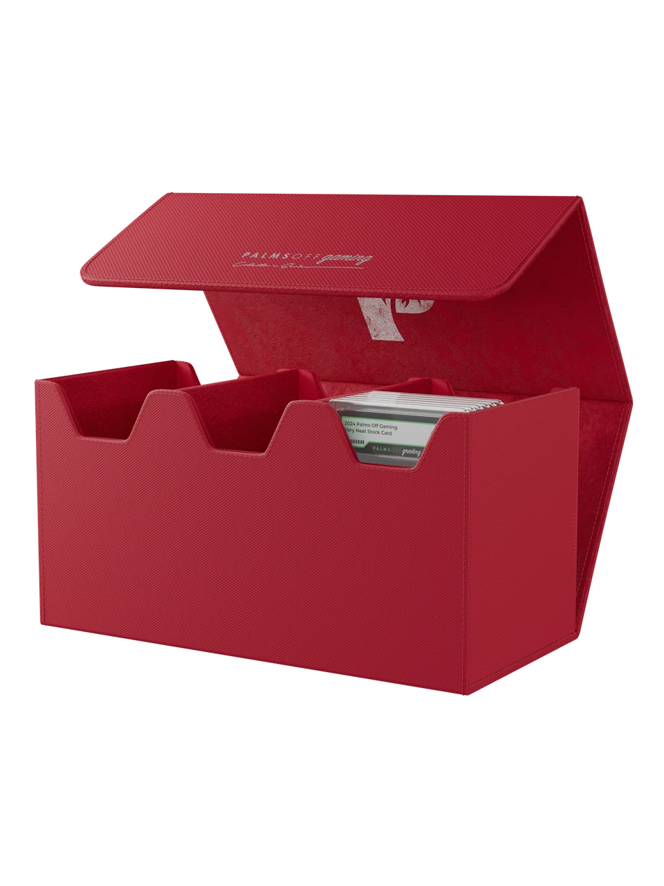 Palms Off Gaming Large Graded Card Storage Case Red
