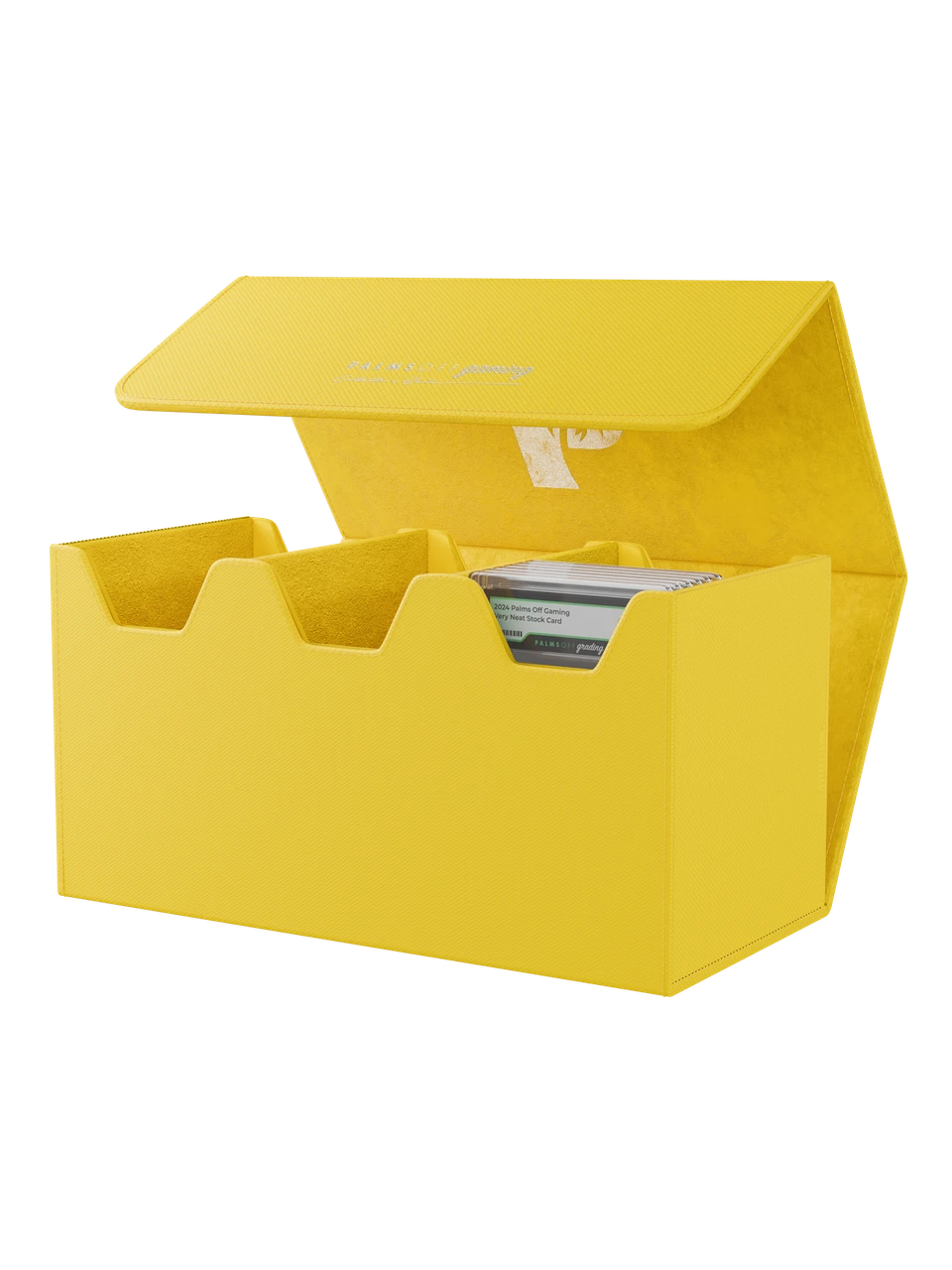Palms Off Gaming Large Graded Card Storage Case Yellow