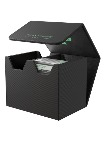 Palms Off Gaming Medium Black PSA Storage Case + 100 Slab Sleeves