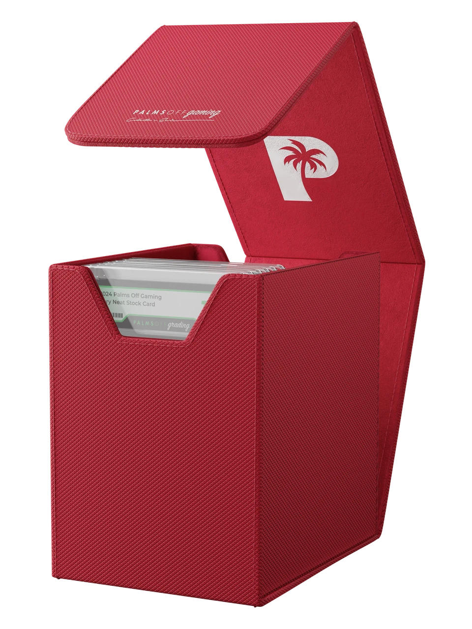 Palms Off Gaming Small Graded Card Storage Case Red