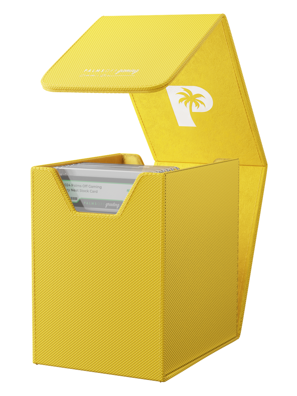 Palms Off Gaming Small Graded Card Storage Case Yellow