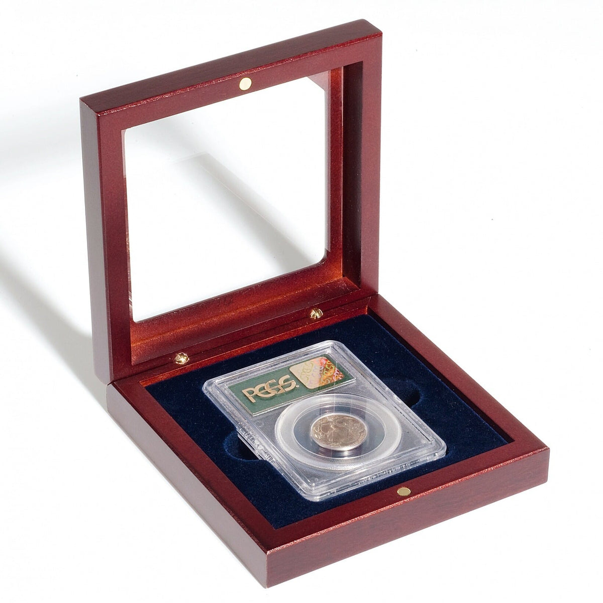 Small Coin Box VOLTERRA, certified coin (glass)