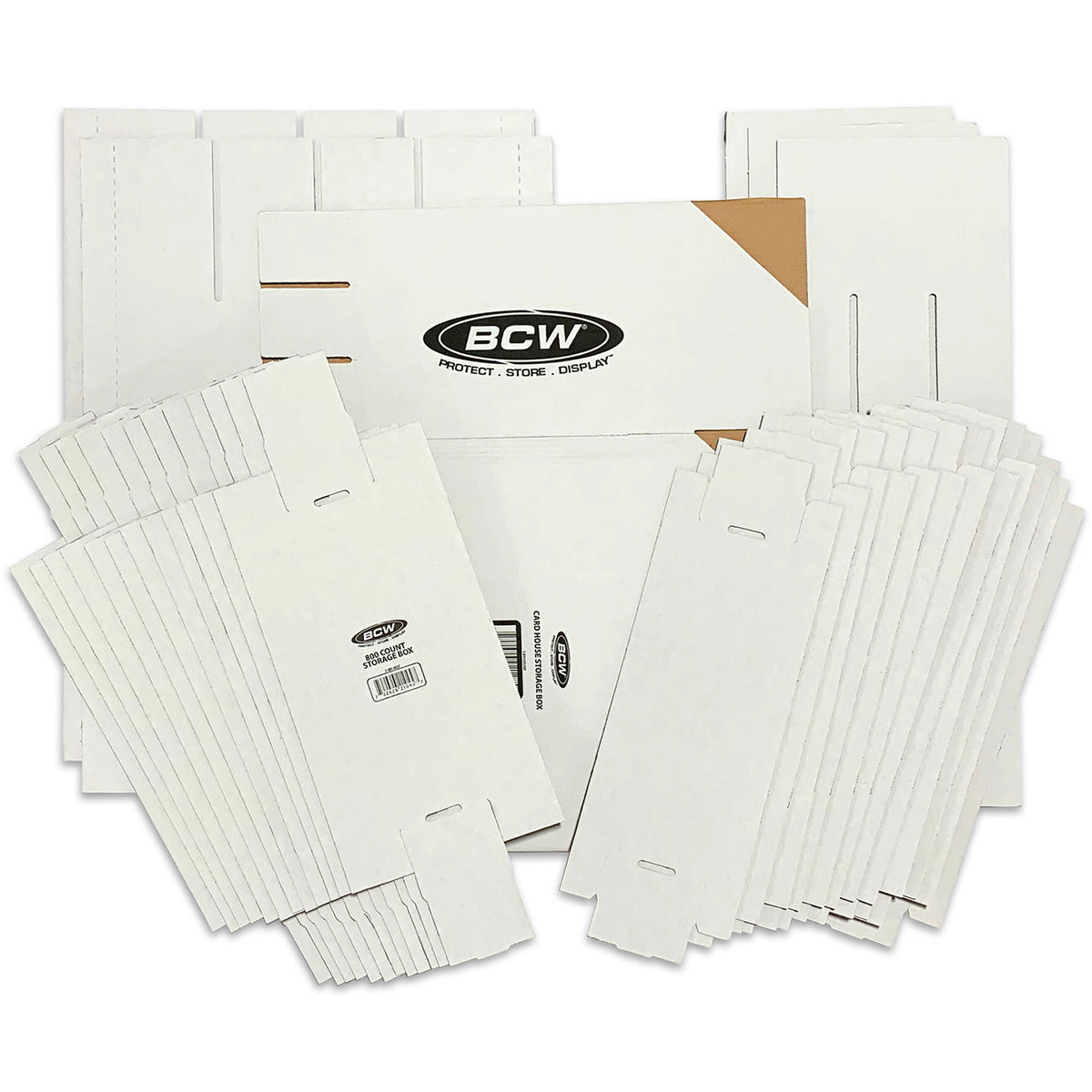 BCW Card House with 12 - 802 Count Boxes – front product view