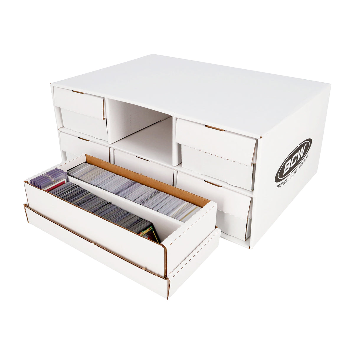 BCW Shoe Box House with 6 Shoe Boxes – Trading Card Storage – front product view
