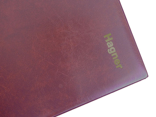 Hagner Deluxe Binder and Slipcase - Claret Red