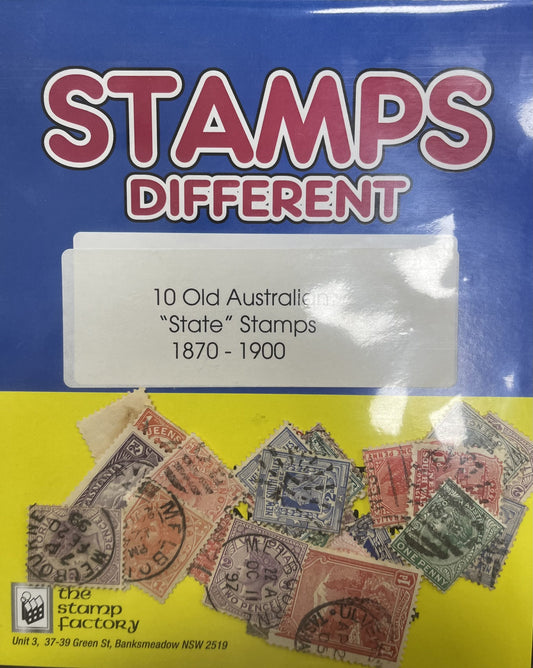 STAMPS - 10 x AUSTRALIAN STATE STAMPS mixed all different