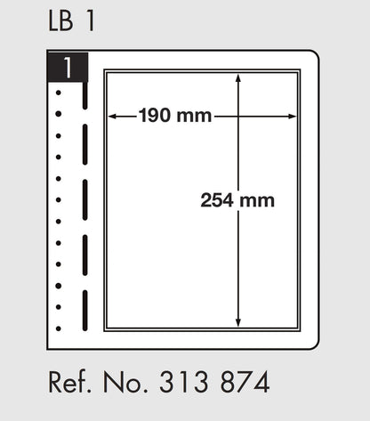 LIGHTHOUSE LB-Blank sheets, 1-way division, 190x254mm