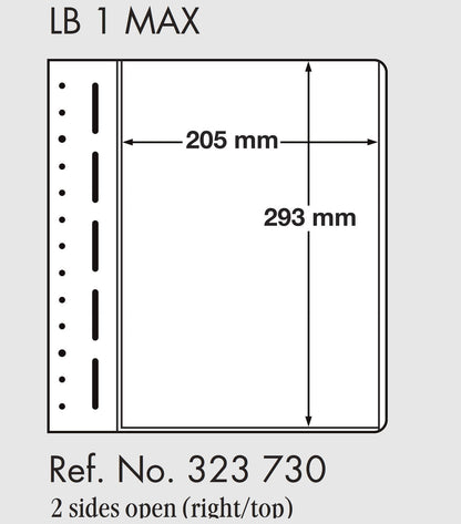 LIGHTHOUSE LB-Blank sheets, 1-way division, 205x293mm (pack of 10)