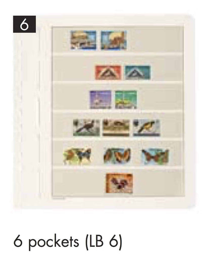 LIGHTHOUSE LB-Blank sheets, 6-way division, 190x 37mm (pack of 10)
