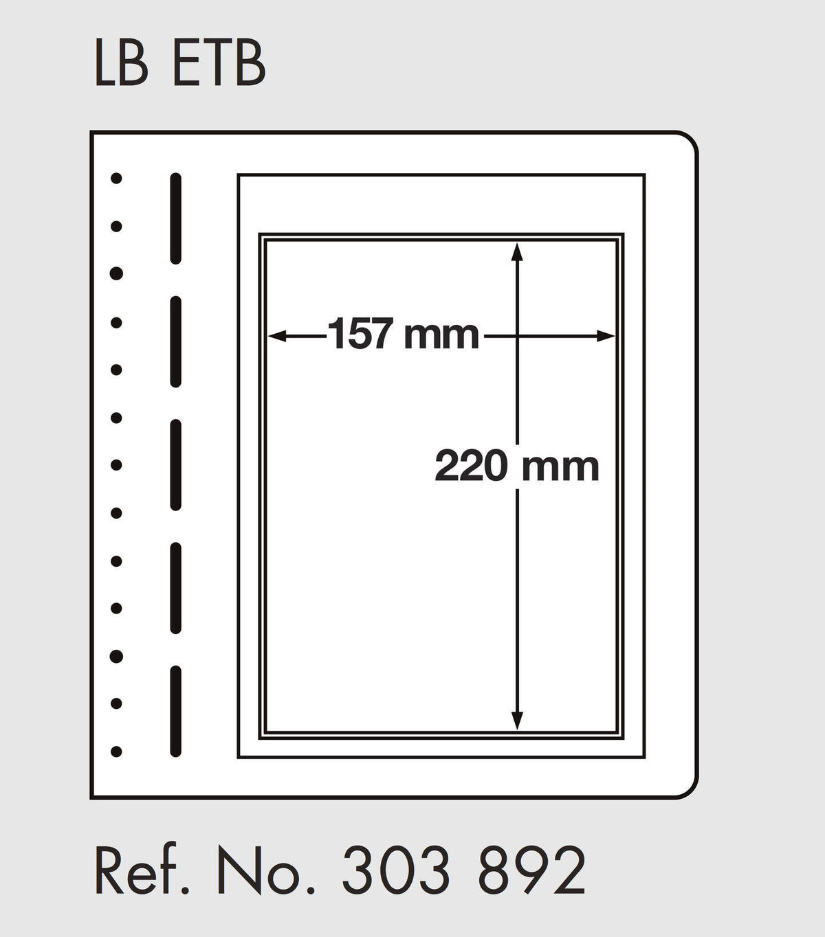 LIGHTHOUSE LB-Blank sheets, 1-way division (pack of 10)
