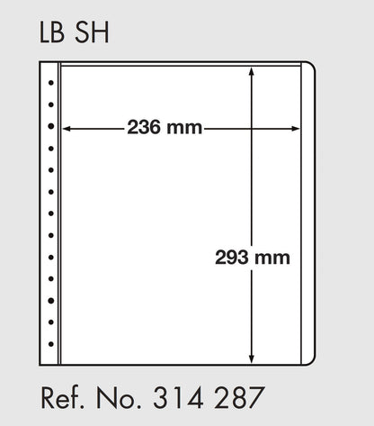 LIGHTHOUSE LB-Blank sheets, 1-way division, 236x293mm (pack of 10)