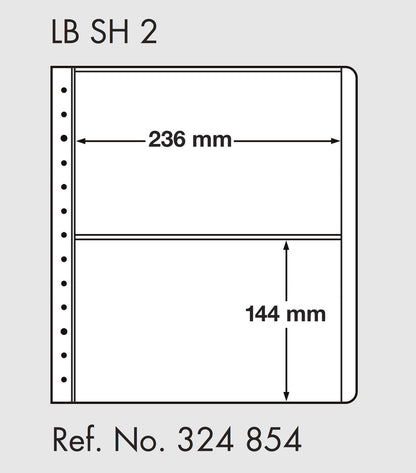 LIGHTHOUSE LB-Blank sheets, 2-way division, 236x144mm (pack of 10)