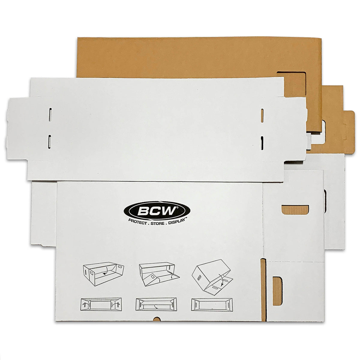 BCW Long Comic House with Long Box – front product view