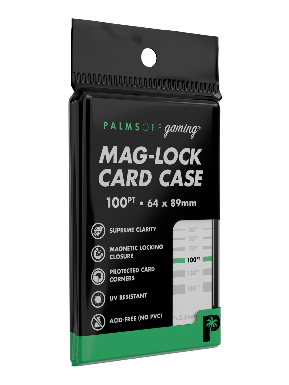 Palms Off Gaming Magnetic Kit 5 x 100pt + 5 x 130pt Cases + 100 Sleeves
