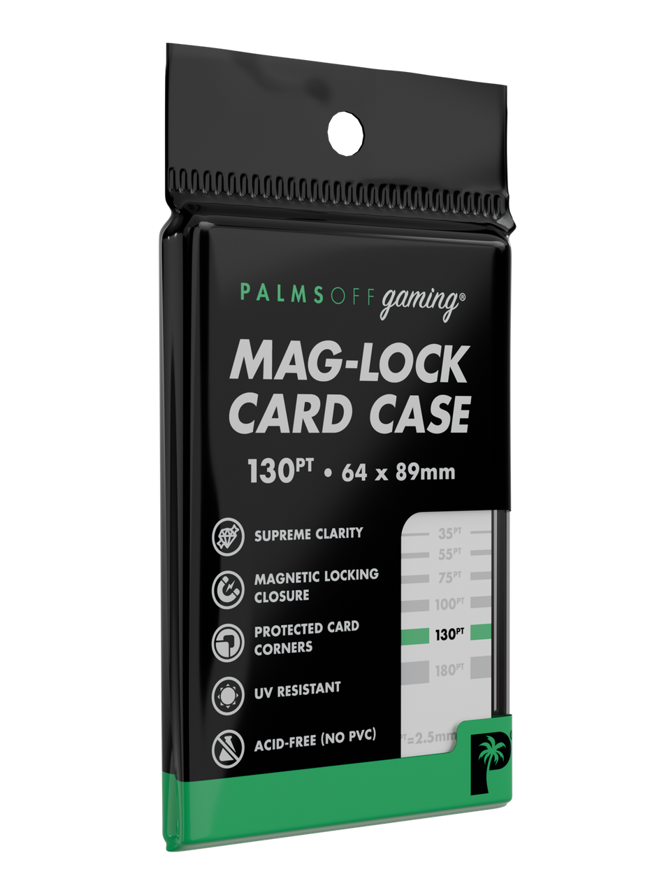 Palms Off Gaming 130pt Mag Lock Magnetic Card Case Single