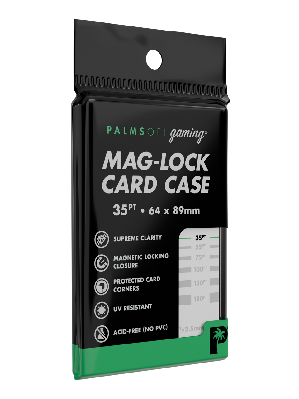 Palms Off Gaming 35pt Mag Lock Magnetic Card Case Single