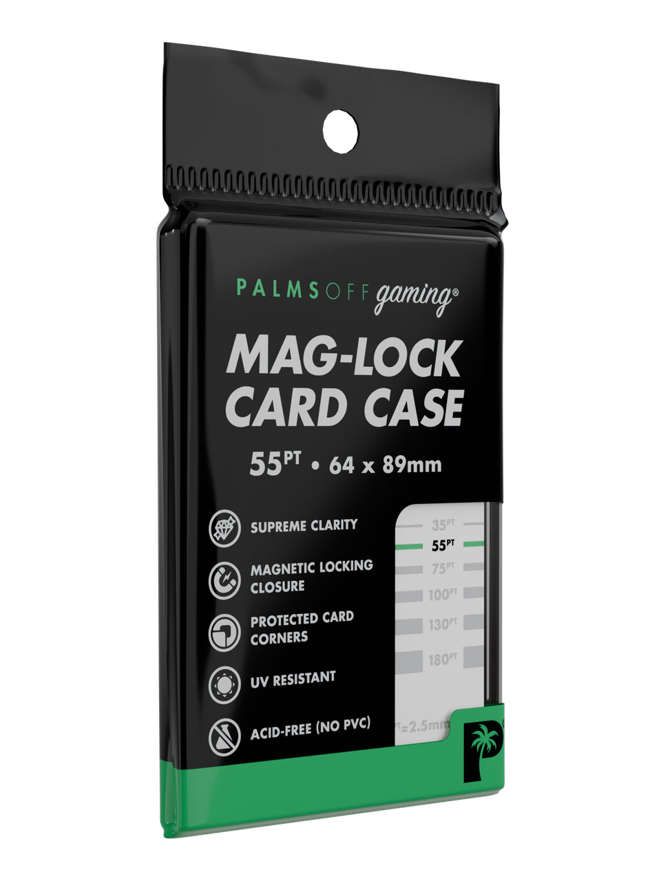Palms Off Gaming 55pt Mag Lock Magnetic Card Case Single