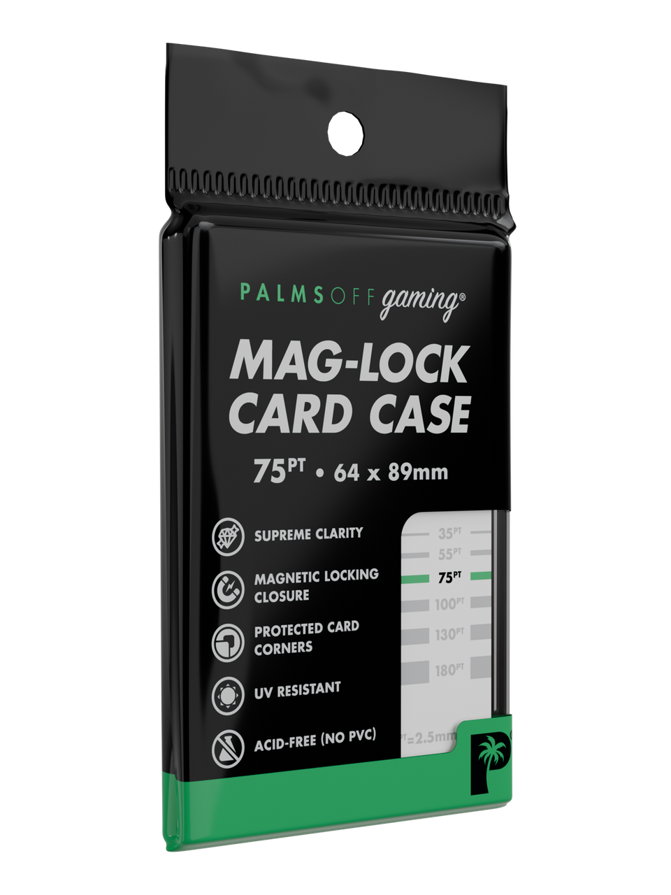 Palms Off Gaming 75pt Mag Lock Magnetic Card Case Single