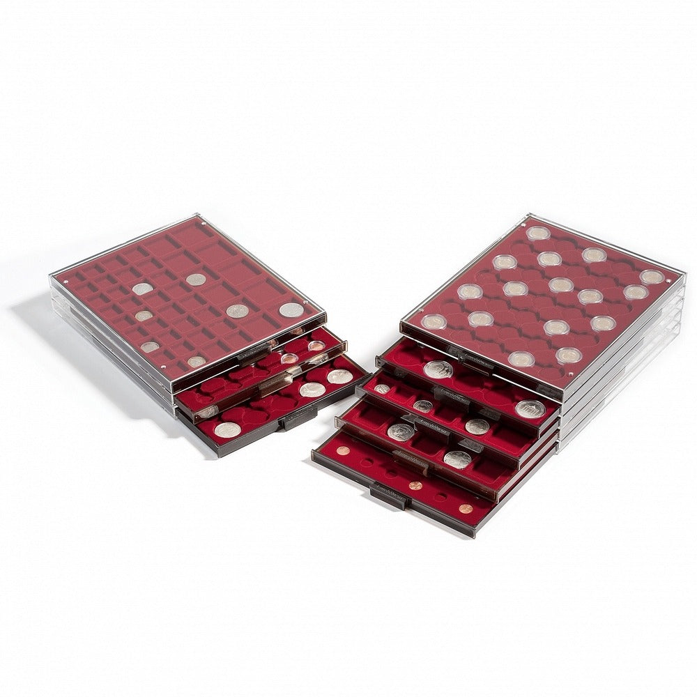 Coin box 88 round compartments with 21.5 mm spaces