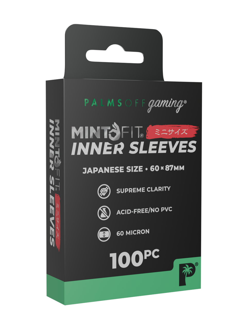 Palms Off Gaming Japanese Mini Sleeve Sampler Soft Inner Side Load 100 Each — component 2