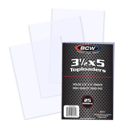 BCW 3.5 × 5 Rigid Trading Card Protector – front product view