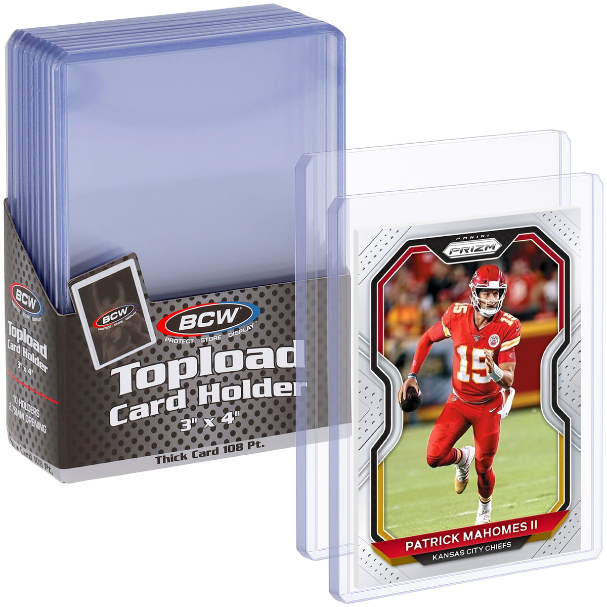 BCW 108 Pt Rigid Trading Card Protector – front product view