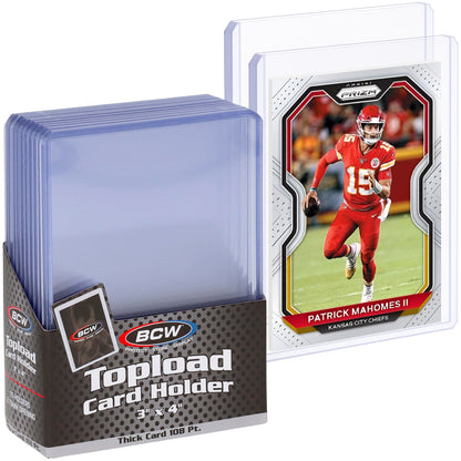 BCW 108 Pt Rigid Trading Card Protector – front product view